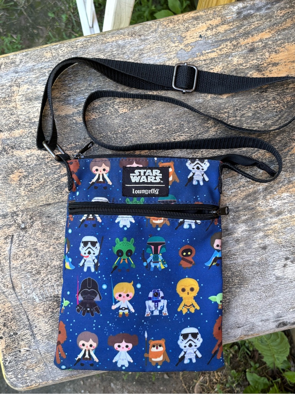 Star Wars Loungefly Chibi Baby Passport Crossbody Bag